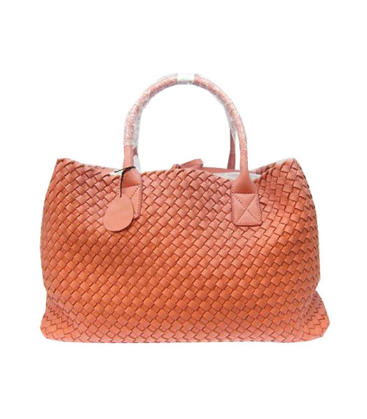 Bottega Veneta Papavero tessuto Cabas agnello borsa a Cherry P